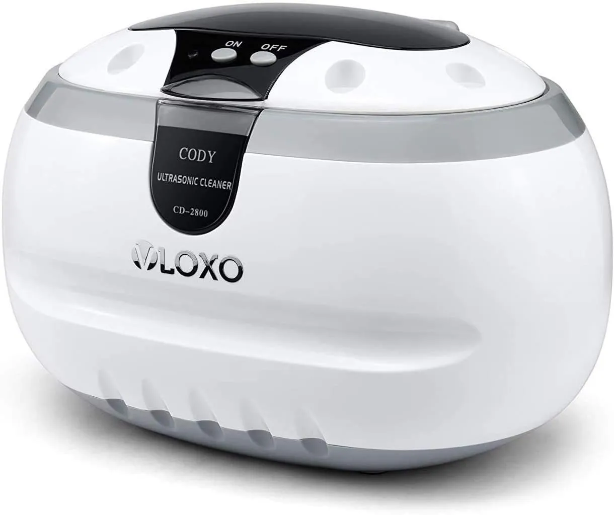 600ml Ultrasonic Cleaner-VLOXO Ultrasonic Cleaner 42kHz Ultrasonic Device for Glasses Watches Jewelry Earrings Necklaces Razors Dentures Tools Cosmetic Brush 50W Cleaning Bath White-cd2800