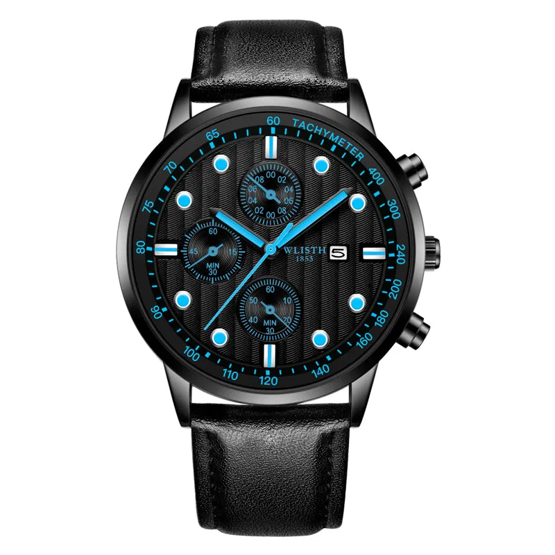 Fashion fake three-pin men's watch W11S8537